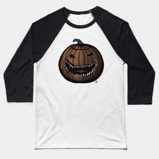 Scary Pumpkin Baseball T-Shirt
